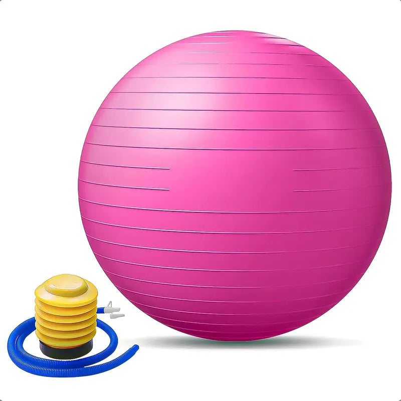 Pelota Yoga 55cm Balon Yoga Balon Pilates Pelota Ejercicios Fucsia