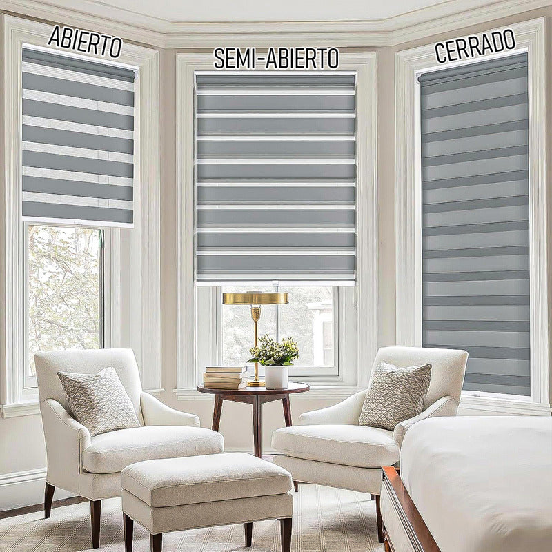 Cortinas Roller Cortina Roller 100x200cm Persianas Enrollabl Gris