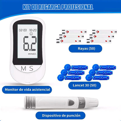 Medidor De Glucosa Digital Glucometro Maquina Medir Glucosa
