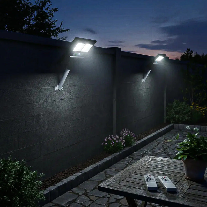 Pack 2 Foco Solar 60w Foco Solar Exterior Foco Solar Led 60w Negro Blanco Frío