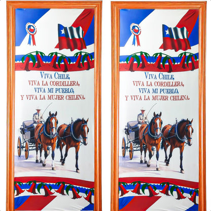 Fundas Para Puertas Fiestas Patrias Chile Pack2 Funda Puerta Modelo 1