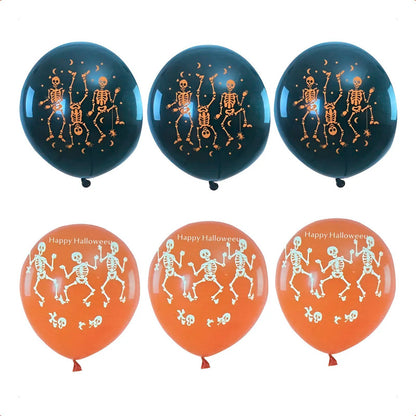 Globos Decorativos Halloween Set De Globos Para Fiesta Negro/naranja Globos