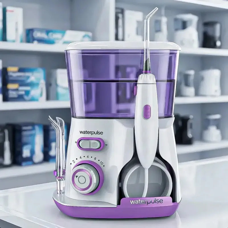 Irrigador Bucal Okshop V300 Eléctrico Con 5 Boquillas Y 800 Ml Morado