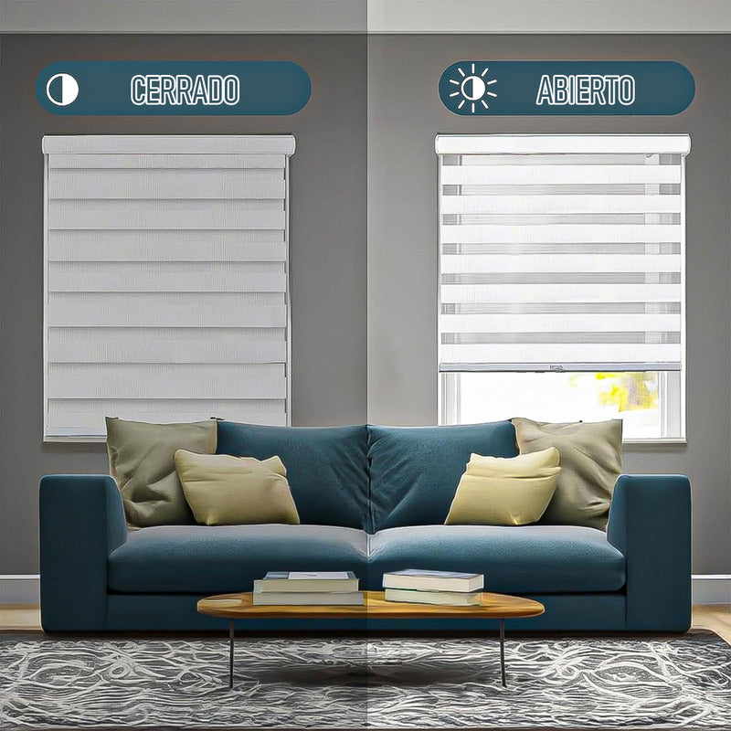 Cortinas Roller Cortina Roller 60x200cm Persiana Enrollable Arcashopping Persianas Enrollables De Cebra Persianas Enrollables De Doble Capa Cortina Roller Duo Blanco Cortinas Roller Enrollables