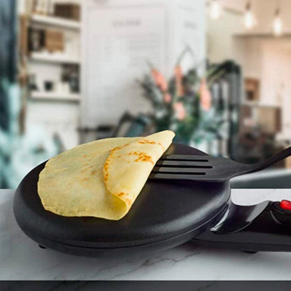 Panquequera Electrica Sarten Para Creps Panqueques Rapidos Negro