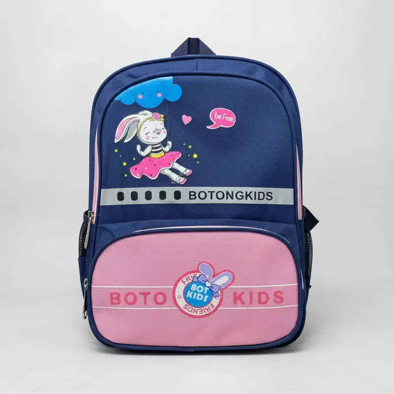 Mochila Escolar Para Niña Mochilas De Niños Dibujos Animados Azul-rosa