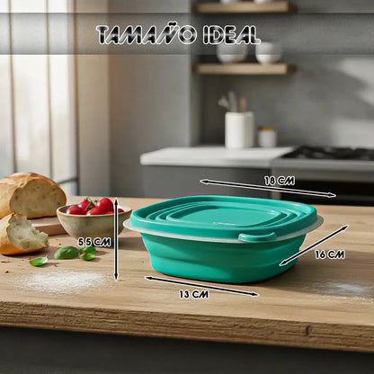 Taper Keep Tupper Plastico Contenedor De Alimentos 670 Ml Tupper Potes Plasticos Con Tapa Recipientes Hermeticos Contenedor De Alimentos Tapper Colacion Tupper Hermetico Frasco Hermetico Verde