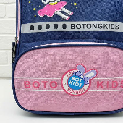 Mochila Escolar Para Niña Mochilas De Niños Dibujos Animados Azul-rosa