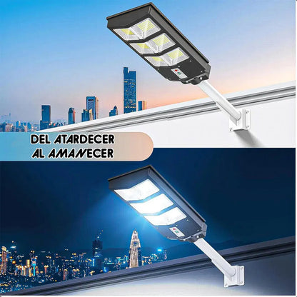 Foco Led Solar Foco Solar Exterior Focos Foco Solar 900w Negro Blanco Frío