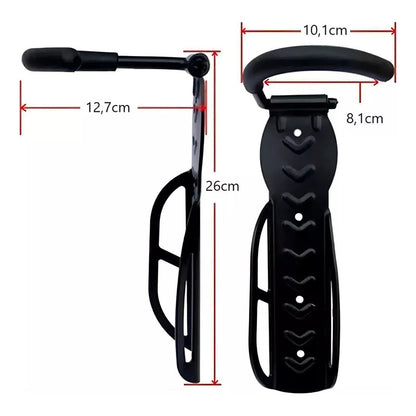 Soporte Gancho De Pared Para Bicicleta Con Gancho Y Soporte Negro