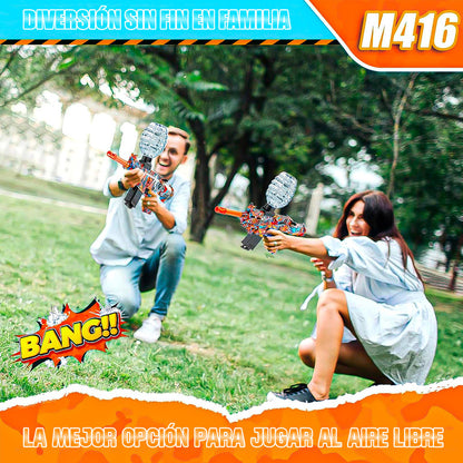 Pistola Hidrogel Pistola Pack 2 Juguete Pistola Automática Rojo