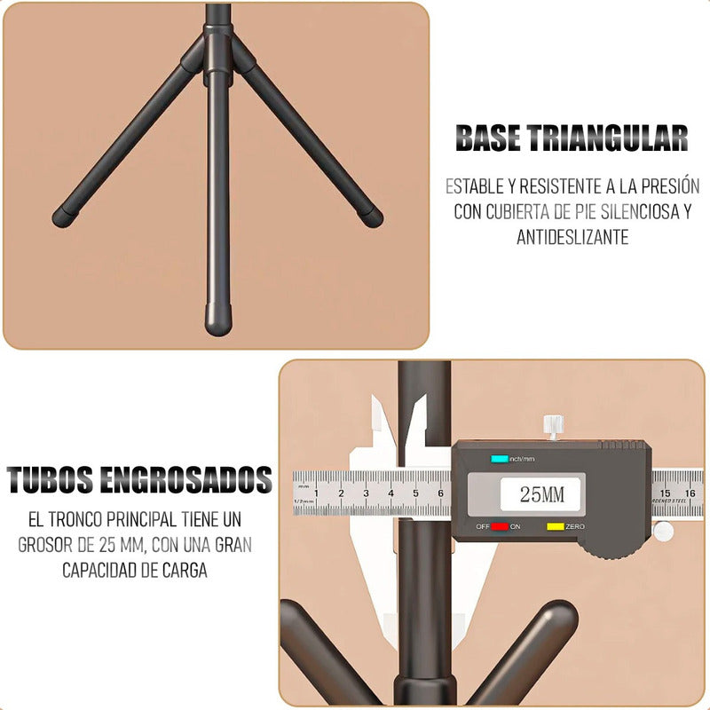 Pack 2 Colgador Ropa Colgadores Colgador Organizador De Ropa Negro