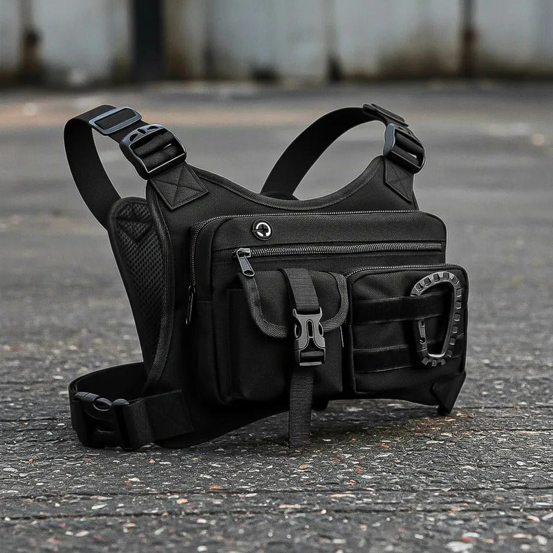 Bolso Táctico De Pecho - Para Pesca Y Outdoors Negro