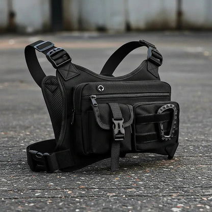 Bolso Táctico De Pecho - Para Pesca Y Outdoors Negro