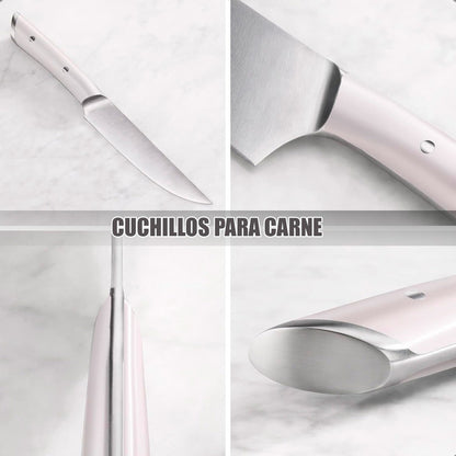 Cuchillo Para Carne Cuchillo De Cocina Cuchillos Carniceros Blanco