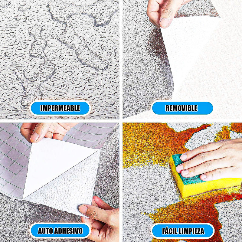 Pack 2 Papel Antigrasa Cocina 3 Metros Papel Aluminio Tapiz