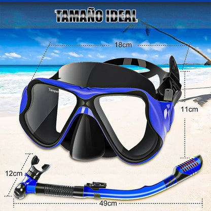 Mascara Snorkel Mascara De Buceo Snorkel Mascara De Buceo Azul