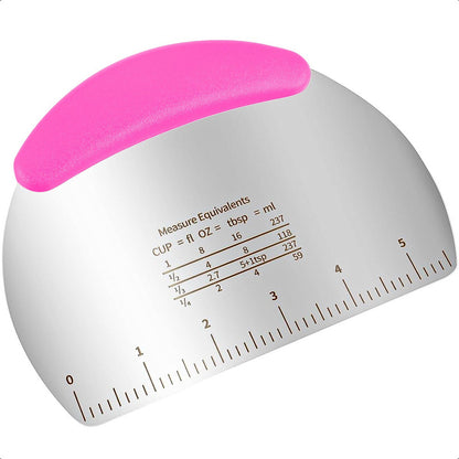 Espatula Cortador Masa Raspador Y Cortador De Masa Espatulas Rosa