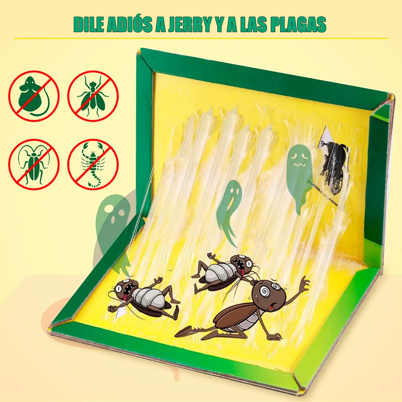 Trampa Ratones Pegajosa Desratizacion Control Rata Trampa Repelentes Rata Desratizacion Carton Adhesivo Trampa Raton Pegajosa Adhesiva Control Atrapa Pegamento Trampas Para Ratones Okshop