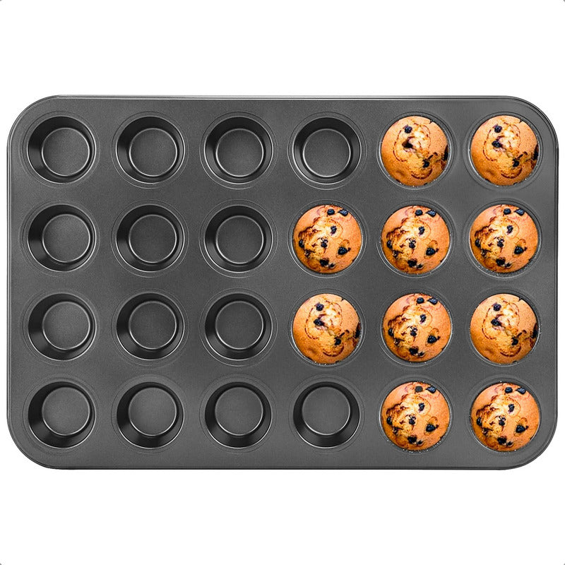 Molde Cupcake Moldes Muffins Baratos Moldes 24 Mini Cupcake Gris