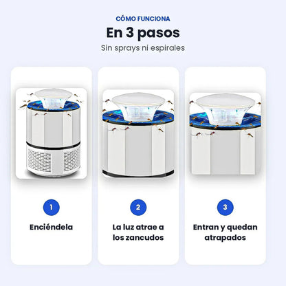 Lampara Matamosquitos Usb Insecto Repelente Moscas Lampara Okshop Lámpara Mata Zancudos Usb Trampa Mosquitos Silenciosa Lampara Antimosquitos Electrico Lámpara Eléctrica Antimosquitos Okshop Blanco
