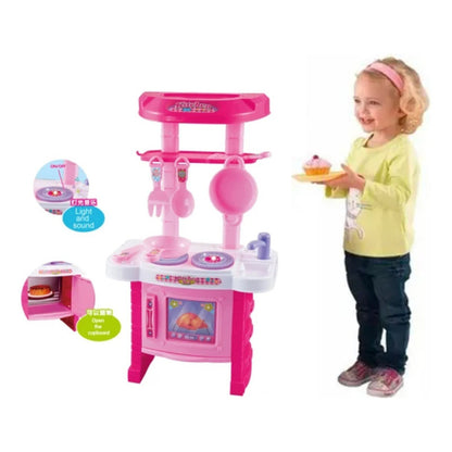 Set De Cocina Juguete Cocina Para Niñas Con Sonido Infantil