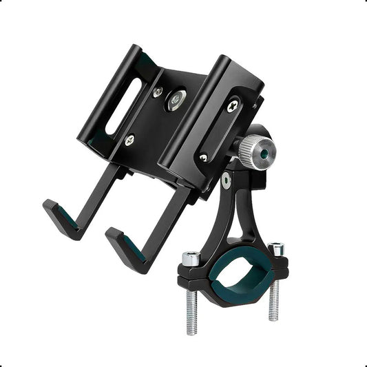 Porta Celular Aluminio Soporte Para Celular Bici Regulable Negro