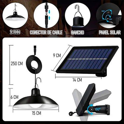 Lampara Colgante Solar Lamparas Solares Lampara Exterior Sol Negro