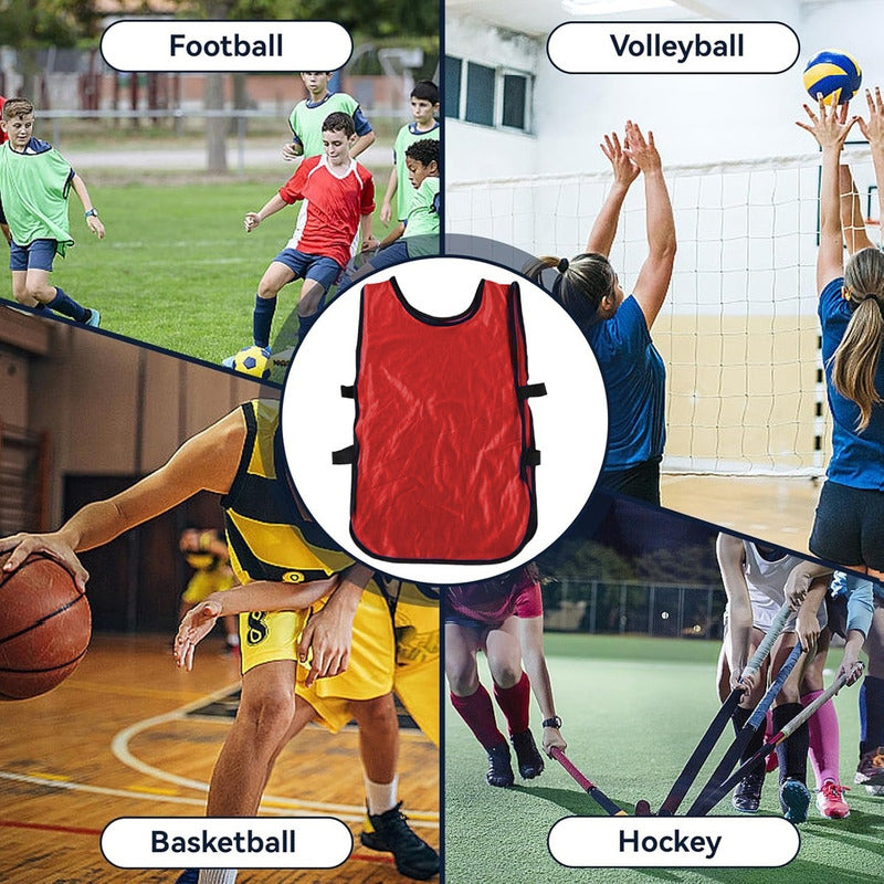 Chalecos Deportivos Petos Para Niños Canilleras Futbol Niño Verde Fluorescente Unica