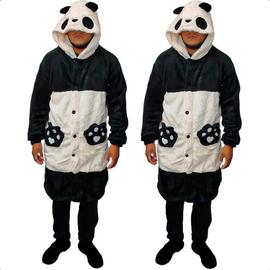 Pijama De Invierno Poleron Panda Chiporro Pack 2 Pijamas