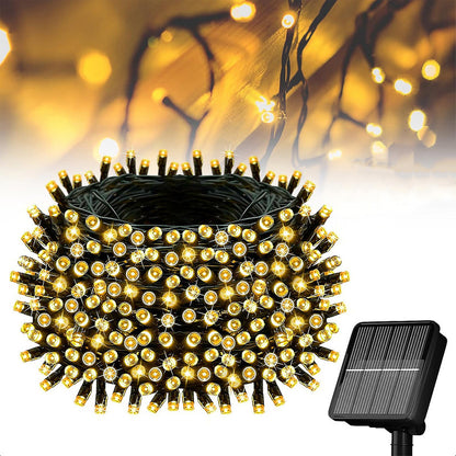 Luces Navidenas Solares Luces Navideñas Luces Navidad 22m Amarillo