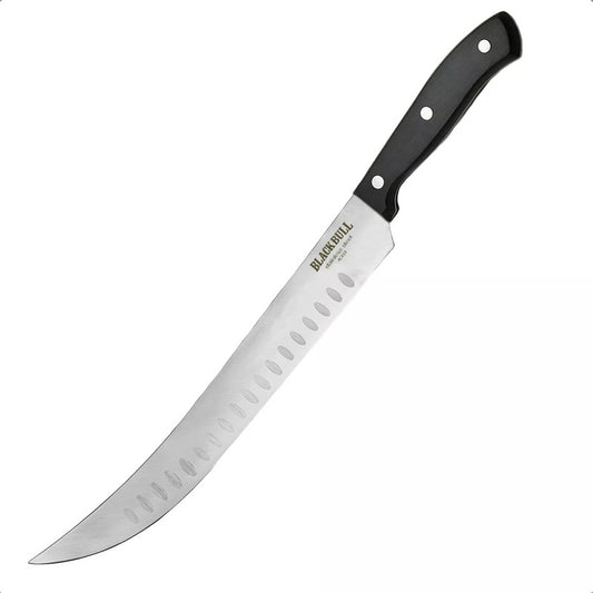 Cuchillo De Cocinero Rebanador Cuchillo Chef Profesional Cuchillos Rebanadores Black Bull Acero Inoxidable Okshop Cuchillos De Cocina Tratamiento Antioxidante Abs Mango Espiga Completa 38,5cm