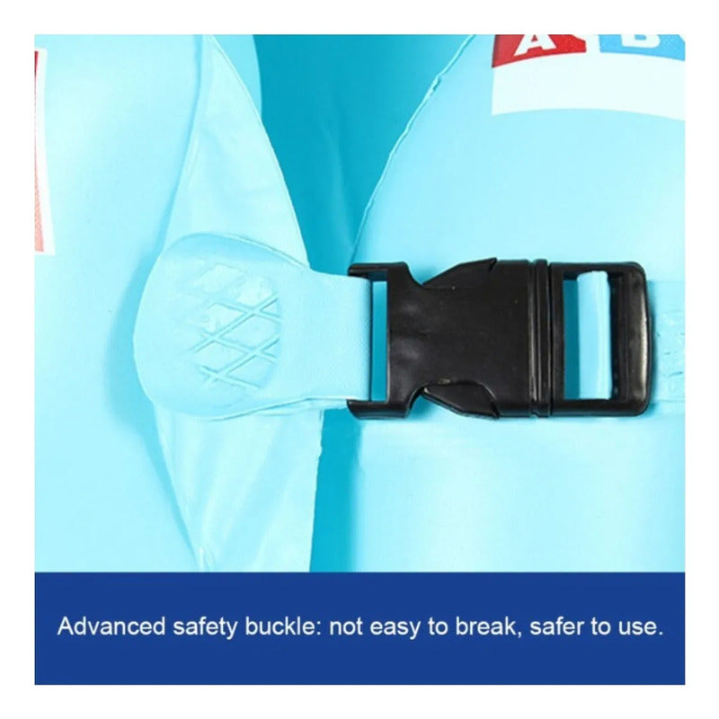 Chaleco Salvavidas Inflable Para Niños De Piscina O Playa Color Azul