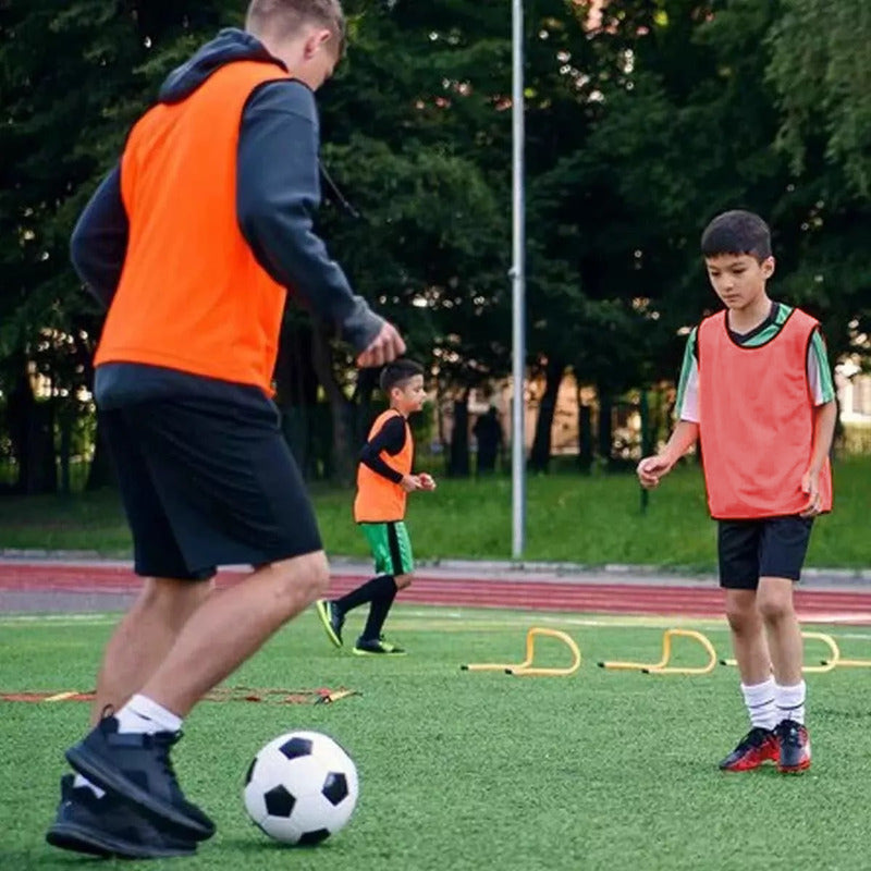 Chalecos Deportivos Petos Para Niños Canilleras Futbol Niño Azul Unica