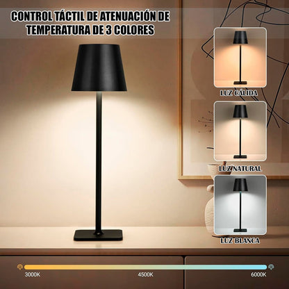 Lampara De Noche Lampara De Mesa Lampara Metalica Led Wayu