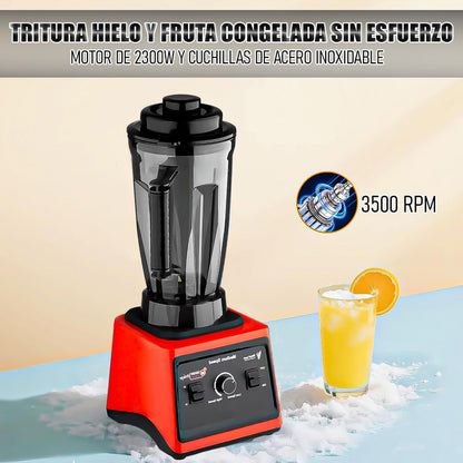 Licuadora 3 Litros Licuadora Para Batidos Batidora Licuadora Rojo