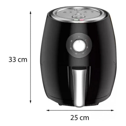 Airfryer Power Air Fryer Freidora Al Aire Sin Aceite 3,8 Lts Negro