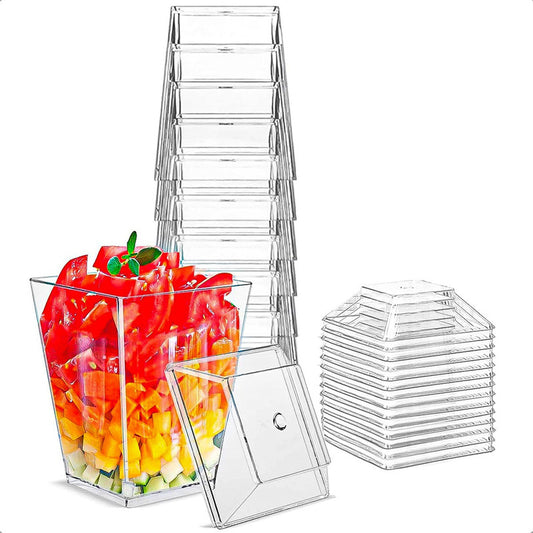 Vasos De Postre Vaso Acrílico Pack 10 Vasos Acrilicos Vasos Acrílico