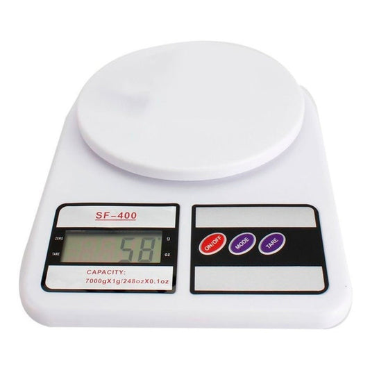 Pesa Cocina Balanza Digital Para Cocina Alimentos 10 Kg Blanco 10 Kg