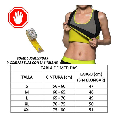 Camiseta Reductora Mujer Modeladora Cintura Avispa Faja