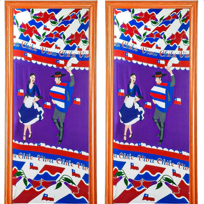 Fundas Para Puertas Fiestas Patrias Chile Pack2 Funda Puerta Modelo 7
