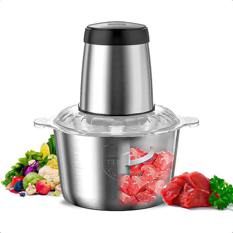 Procesadora De Alimentos Okshop 2l Acero Inoxidable Gris