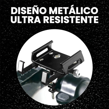 Porta Celular Aluminio Soporte Para Celular Bici Regulable Rojo