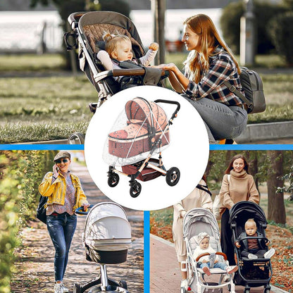 Protector De Lluvia Para Coche De Bebe Protector Coche Funda Blanco
