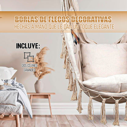 Hamaca Colgante Hamacas De Jardin Silla Hamaca Colgante Beige