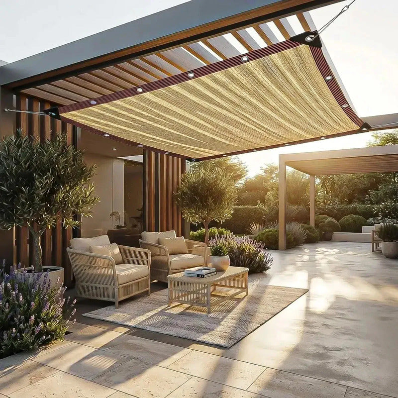 Toldo Vela 3x5 Toldo Rectangular Malla Sombreadora Lona 3x5 Beige Okshop Lona Sombreadora Malla Sombra Exterior Lona Para Exteriores Malla Sombra 5x3 Metros Toldo Vela 3x5 Metro Toldo Terraza Okshop