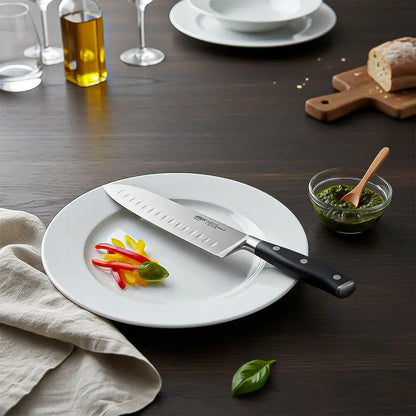 Cuchillo Chef Profesional Cuchillo Santoku Wayu Cuchillo Coc Negro