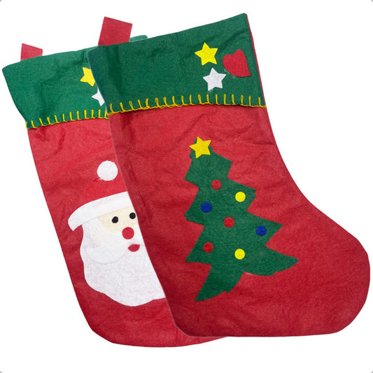 Pack X2 Botas Navideñas Adornos De Navidad Botas Colgantes Rojo Botas Navideñas