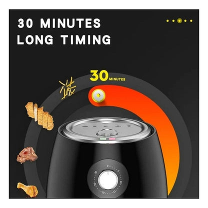 Freidora De Aire Eléctrica 4.8l Air Fryer Cocina Sin Aceite Color Negro