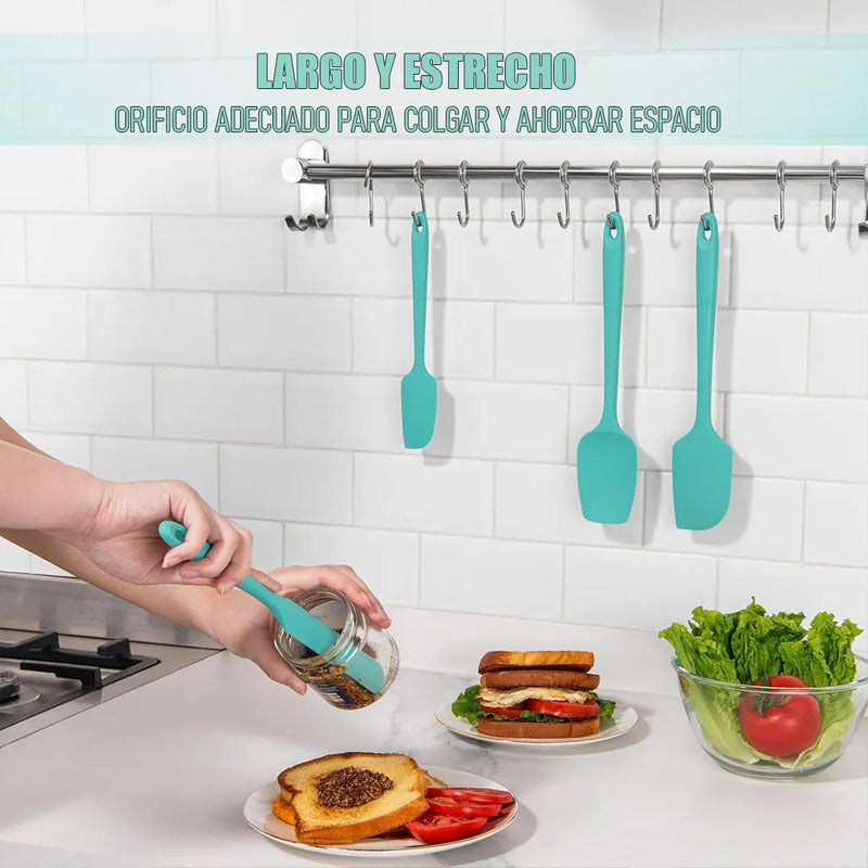 Espatula Silicona Mezquino De Silicona Espatula Reposteria Espatulas Angulares Reposteria Multiuso Okshop Brocha Postres Núcleo Acero Inoxidable 27cm Tortas Antiadherente Libre Bpa Lila